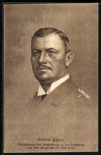 Portrait admiral scheer - ak,