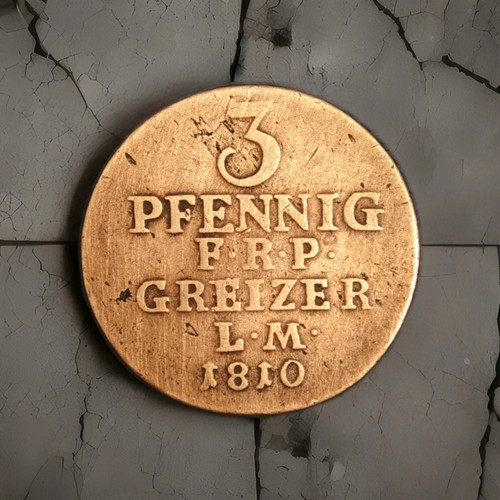 Reuss greiz pfennig - 3, 1810