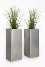 Zink Blumenkübel Groß Eckig