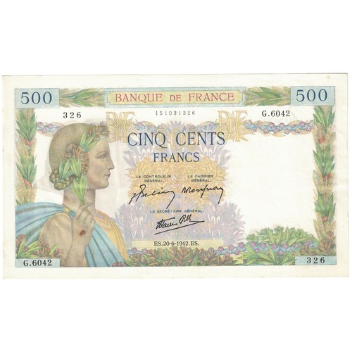 Frankreich 500 francs la - 500,