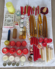 Kerzenreste Wachsreste Konvolut ca. 4 kg auch echte Bienenwachskerzen sind dabei