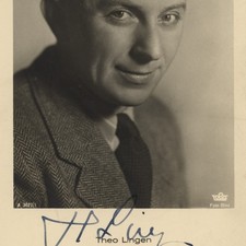 Autograph Theo Lingen