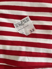 Stoffe Jersey gebraucht 160x200 cm Streifen-Jersey rot/weiß