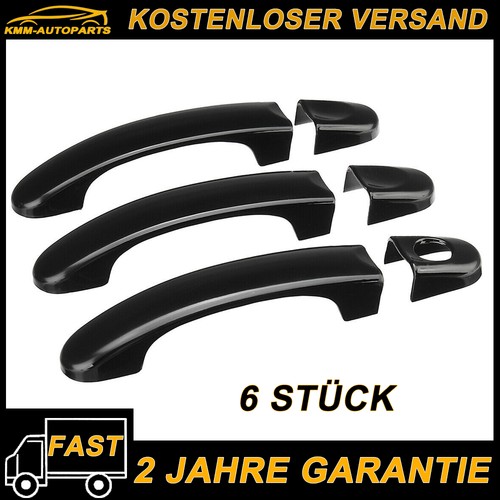 6stk schwarz türgriffblenden - 6stk,
