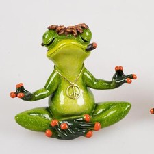 Froschhausen Dekofigur Hippie