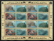 2008 Genf gefährdete Arten: Walross. Koralle. Zwergseepferdchen, Belugawal