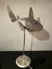 Stubenrauch Lichtobjekte Tischlampe Fisch Edelstahl