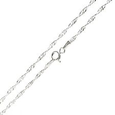 Singapur Kette 1,7 mm Breite 925 Sterling Silber Silberkette gedreht