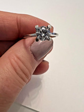 Ring mit Kristalle von Swarovski Sterlingsilber 925 Rhodiniert Neu Eliteschmuck