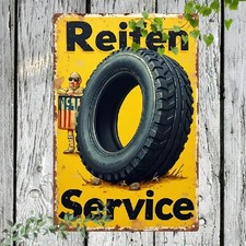 Blechschild Bluna Retro-Stil