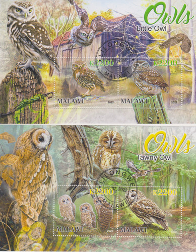 Eulen malawi gestempelt 6412 - malawi,
