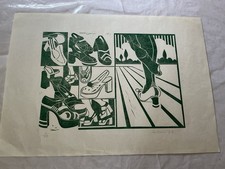 Linolschnitt Canham73 Schuhe