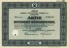 Fels Zement Dolomit Werke 1943