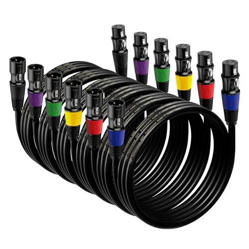Xlr kabel 6er pack - kabel, 1m