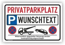 Parken verboten Schild Parkverbotsschild Privatparkplatz Parkplatz Schilder LP10
