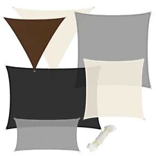 Sonnensegel WASSERDICHT Sonnenschutz Windschutz UV-Schutz Dreieck Rechteck 2024