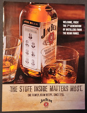 B62. Jim Beam Bourbon Whisky Werbeanzeige Reklame Werbung 2007