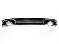 Heckdiffusor Schwarz + Blenden Oval  für Audi A4 B8 Facelift 11-15 kein RS4