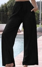 Damen Hose Leinenhose, weites