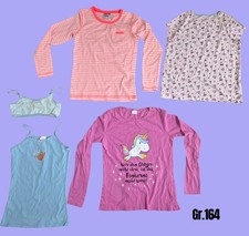Teenie Mädchen Oberteil Paket Schlafanzug Einhorn 164