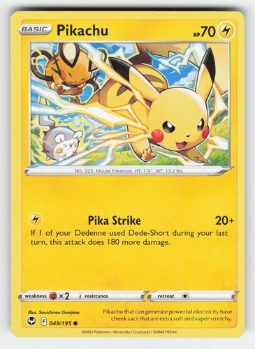 Pikachu 049 195 common silver - 049/195,