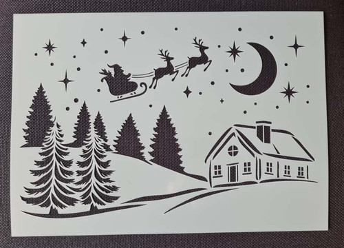 Weihnachtsszene fensterkarten - weihnachtsszene,