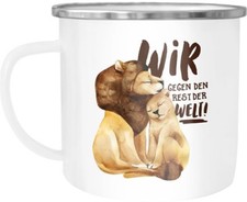 Emaille Tasse Becher Liebe