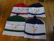 Weihnachtsdeko Stuhlhusse Schneemann