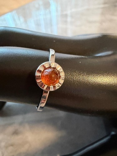 Edler bernstein ring silber - ring,