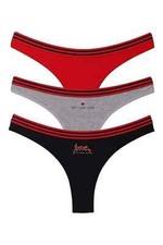 6er set damen slips tanga - 6er,