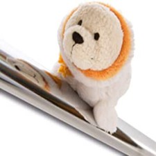 Nici 42005 Winter Magnettier Robbe Cozylou 12 cm beige