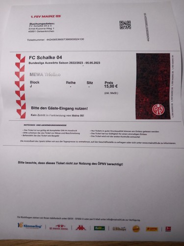 Ticket print home - print@home, fußball