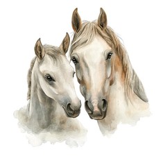 100x Stickers Horse