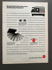 Leitz Pradovit CA 2502 Projektor Leica Original 1982 Vintage Advert Werbung