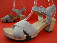 Softclox Clogs Riemen Sandalen Sandaletten Damen Schuhe Leder Gr.41 Taupe