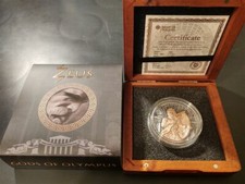 Niue Island 5$ 2017 Zeus Gods of Olympus Antique finish gilding 2 oz Silber