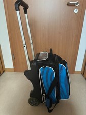 Bowling 2 Ball Rolle-Tasche Brunswick, Zone Doppelroller, hell blau
