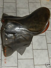 STÜBBEN Romanus Dresursattel (VSD) Echte LEDER in braun,Kammer 17er mit Reithelm