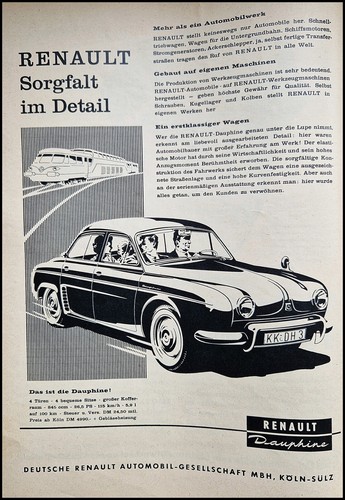 Renault dauphine originale - renault, dauphine,