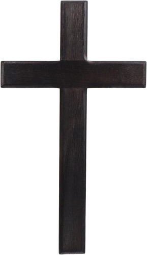 Wandkreuz holz schwarz - holz, 28cm