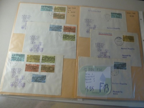 Ddr ersttagsbriefe fdc - 12,