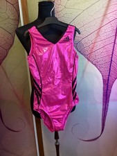 Adidas Badeanzug Gr. AME S Schwimmer PINK GLITZER NEU