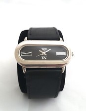 Armbanduhr oval Silber True Vintage "DDR- Punk" Ostalgie Grufti 70-80er Batterie