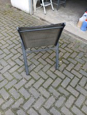 Balkonstühle 4er Set Gartenstühle Stapelbar 150kg Belastbar Metall Gartenstuhl