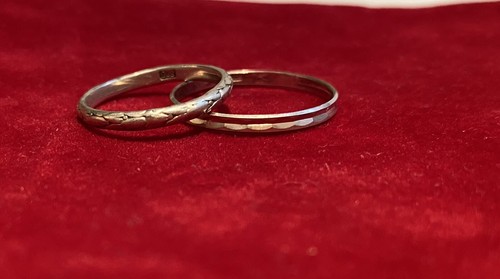 800 sterling silber ring - 2x,