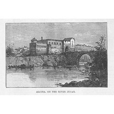 Spanien blick auf den fluss - auf,