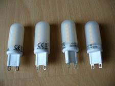 4 x LED Leuchtmittel G9 / 3,5W / 3000K 230V, 300 Lumen