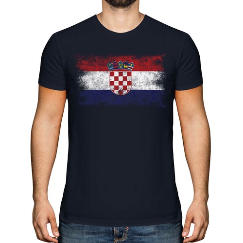 Kroatien distressed flagge - distressed,