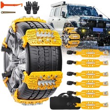 Auto Stabile Schneeketten 6tlg Anfahrhilfe Schnee Reifenkette Eis Reifen Stabile