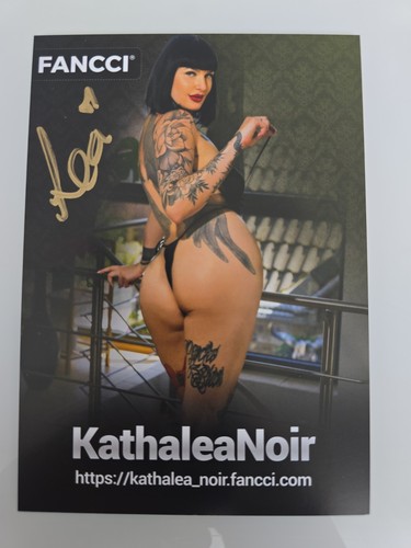 Kathalea noir autogramm - kathalea,